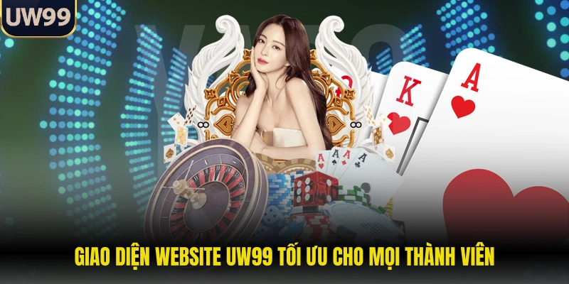 Giao diện website UW99 tối ưu cho mọi thành viên